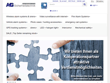 Tablet Screenshot of amg-alarmtechnik.de